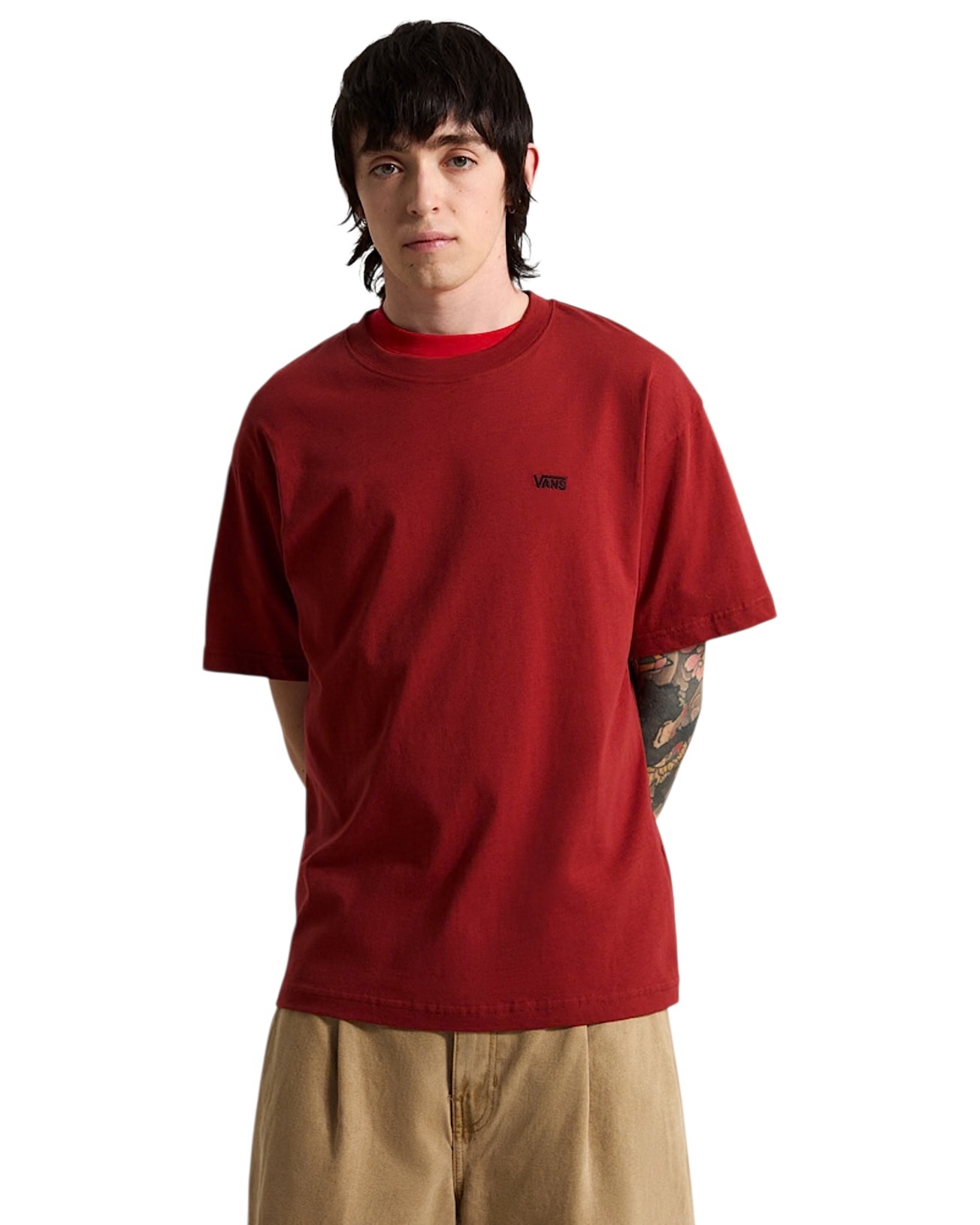 Vans Left Chest II Loose S/S - Poppy Embe