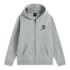 Dumpster Raccoon Full Zip (Youth) - Cement Heather