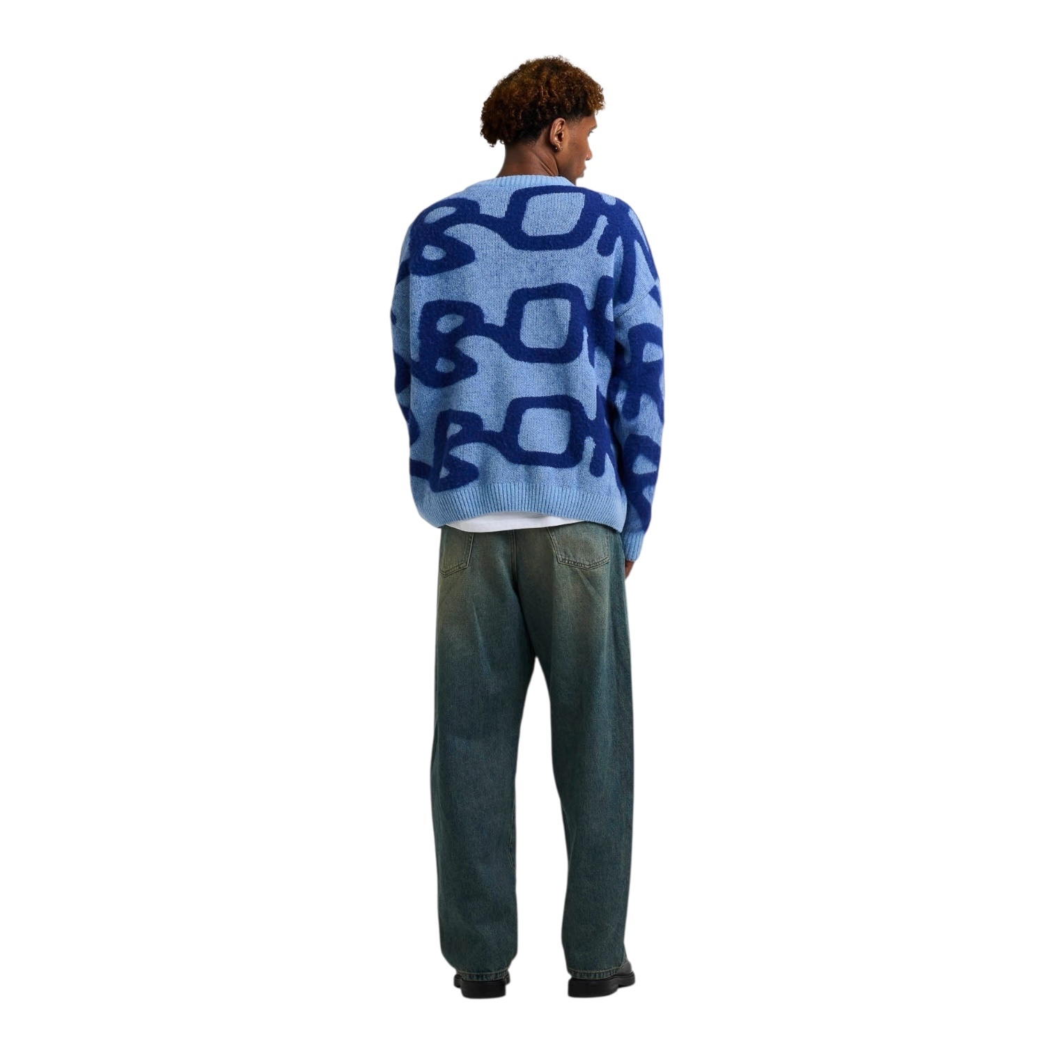 Arbor Antwerp Big Logo Alpaca Knit - Blue