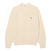 Pull en laine épaisse col rond - Blanc