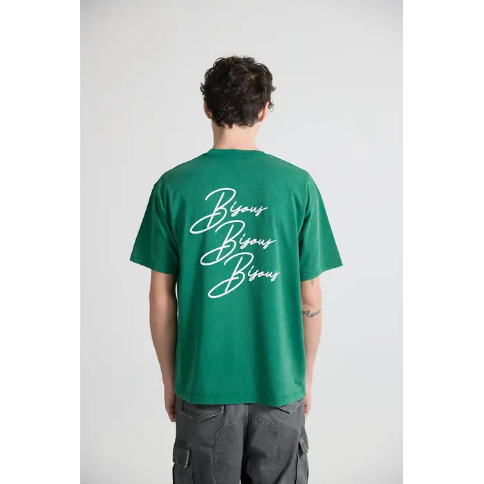 Bisous Skateboards Cigarette T-Shirt - Forest