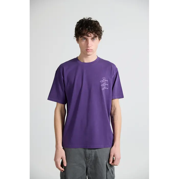 Bisous Skateboards Cigarette T-Shirt - Purple