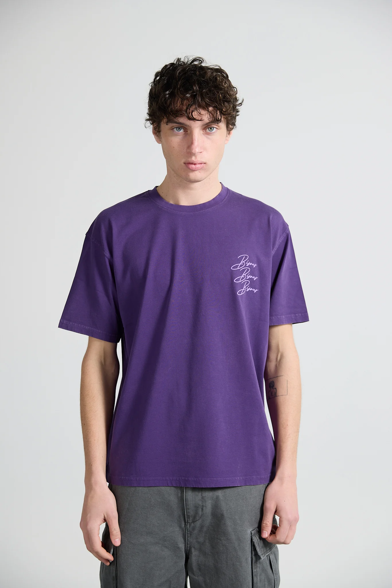 Bisous Skateboards Cigarette T-Shirt - Purple