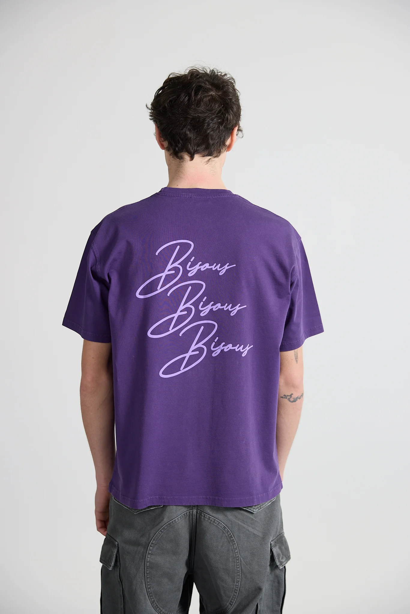 Bisous Skateboards Cigarette T-Shirt - Purple