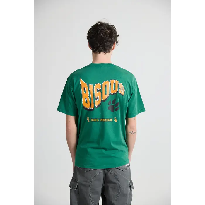 Bisous Skateboards Bob Cat T-Shirt - Forest