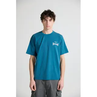 Bisous Skateboards Banzai T-Shirt - Petrol Blue