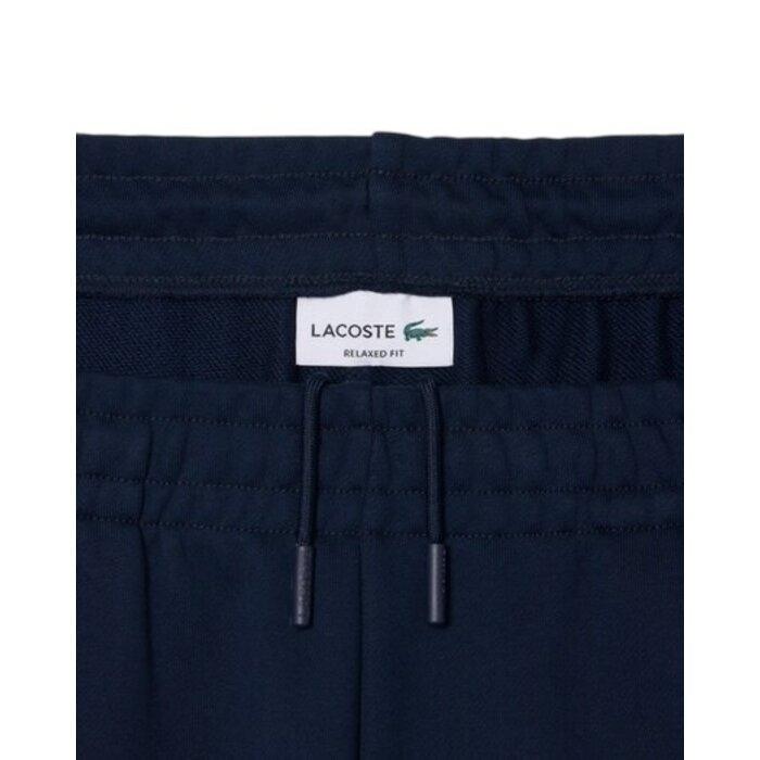 Lacoste Pantalon de survêtement molleton relaxed fit - Bleu Marine
