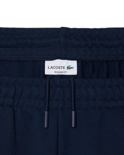 Lacoste Pantalon de survêtement molleton relaxed fit - Bleu Marine