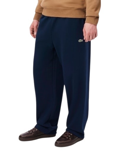 Lacoste Pantalon de survêtement molleton relaxed fit - Bleu Marine