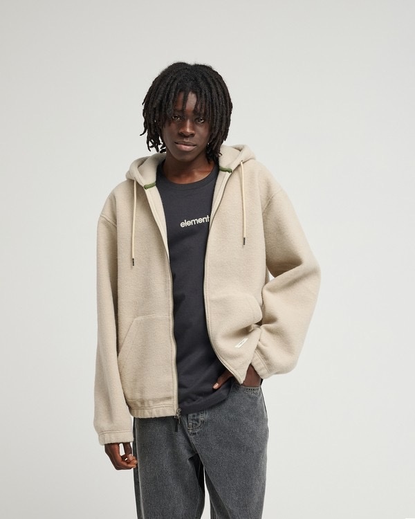 Element Sefton Full Zip Hoodie - Oatmeal Heather