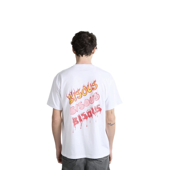 Bisous Skateboards Hot Bisous Blood T-Shirt - White