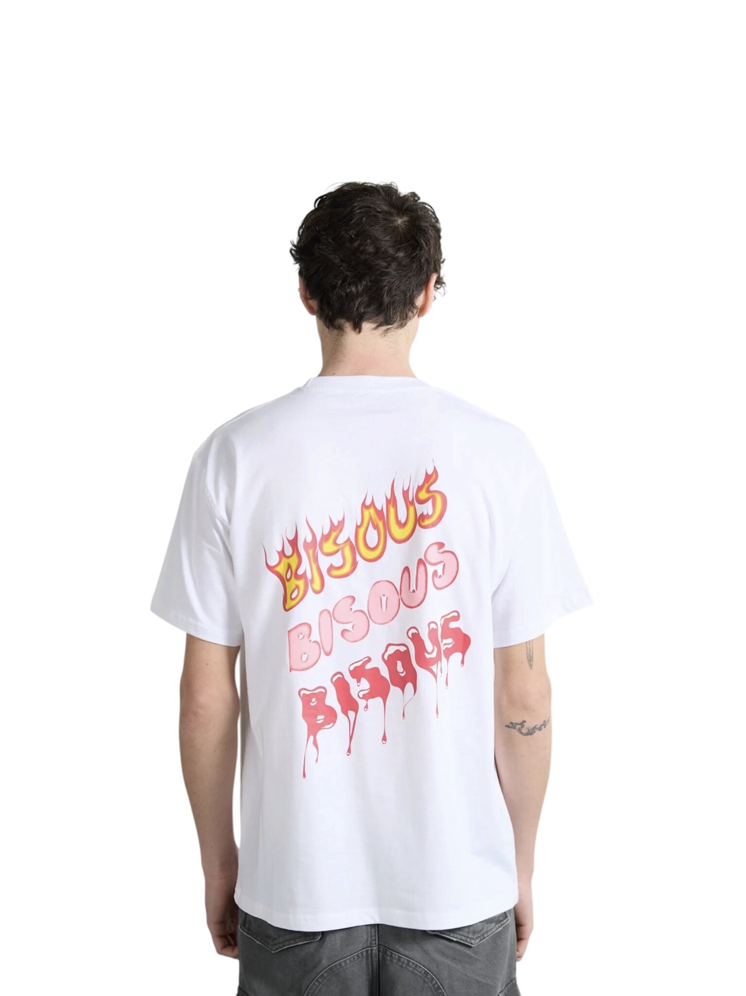 Bisous Skateboards Hot Bisous Blood T-Shirt - White