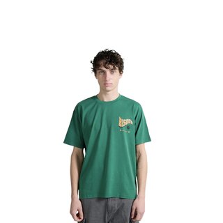 Bisous Skateboards Bob Cat T-Shirt - Forest