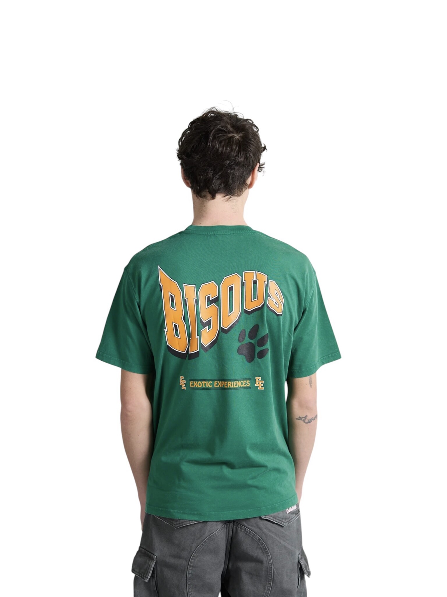 Bisous Skateboards Bob Cat T-Shirt - Forest