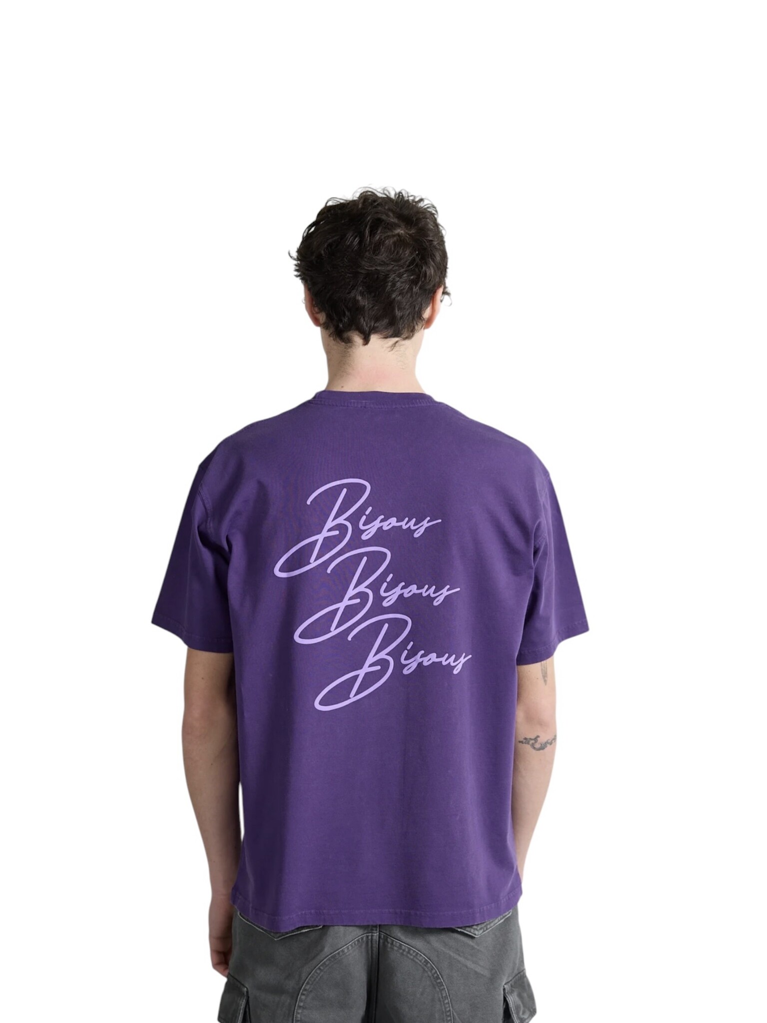 Bisous Skateboards Cigarette T-Shirt - Purple