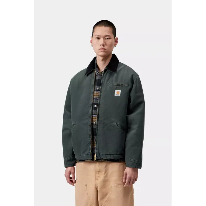 Carhartt WIP OG Detroit Jacket - Raven/Black (Stone Canvas)