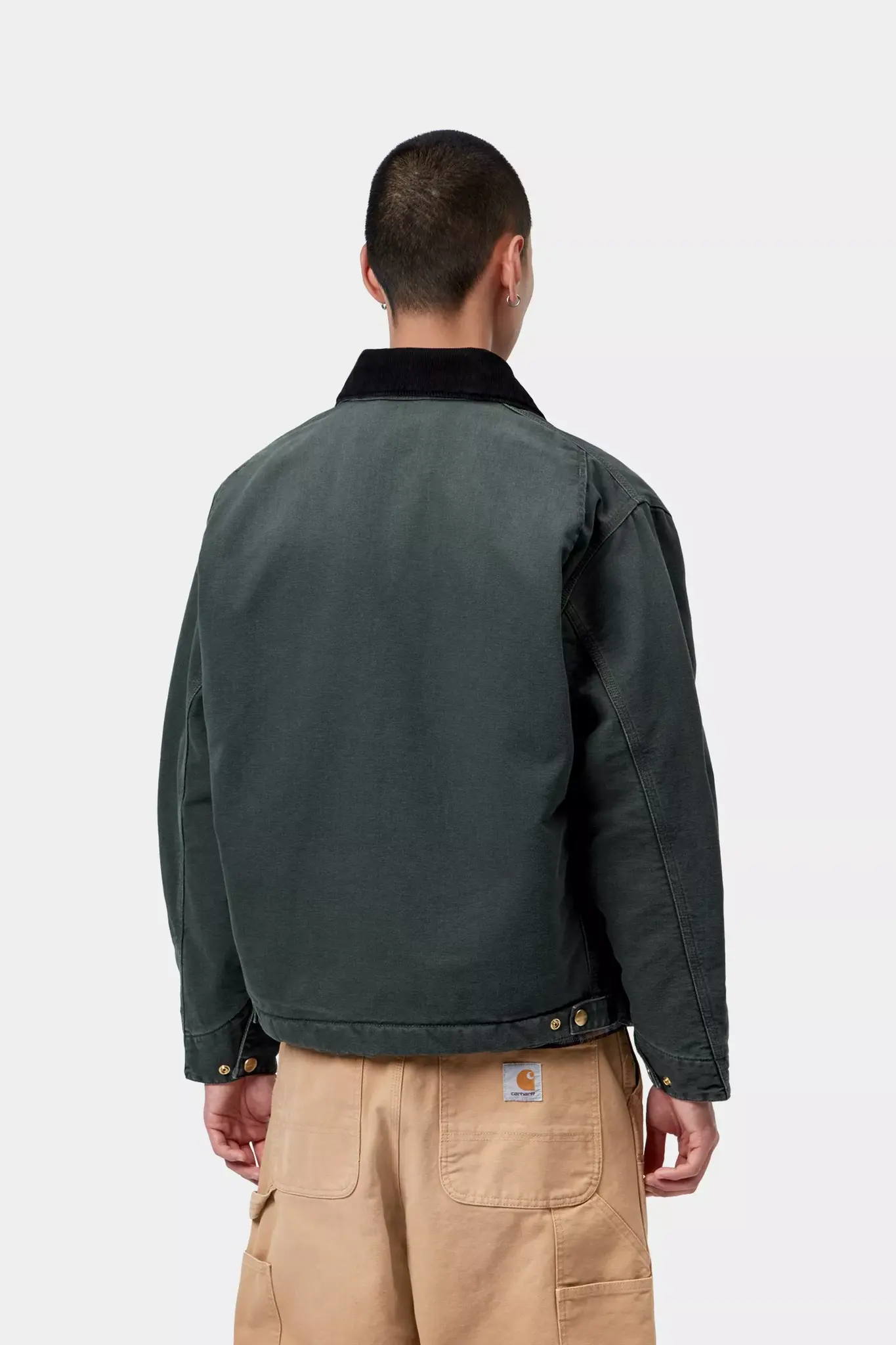 Carhartt WIP OG Detroit Jacket - Raven/Black (Stone Canvas)