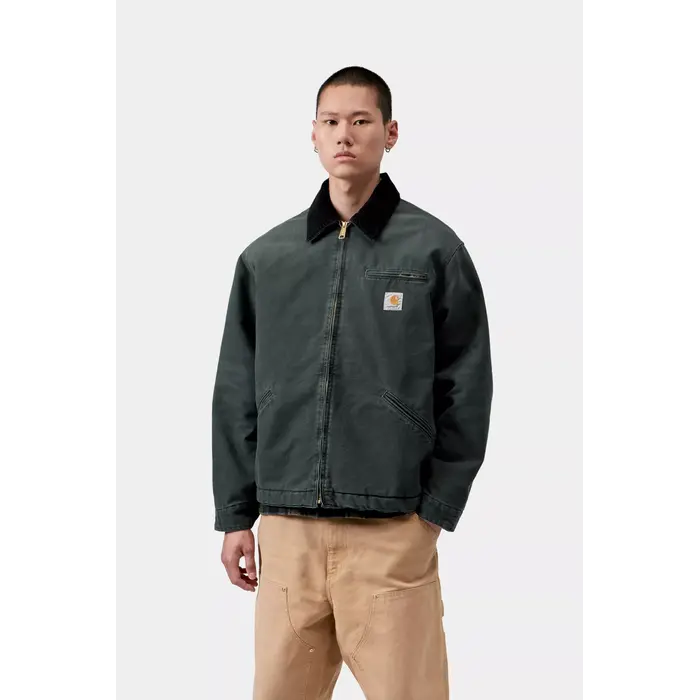 Carhartt WIP OG Detroit Jacket - Raven/Black (Stone Canvas)