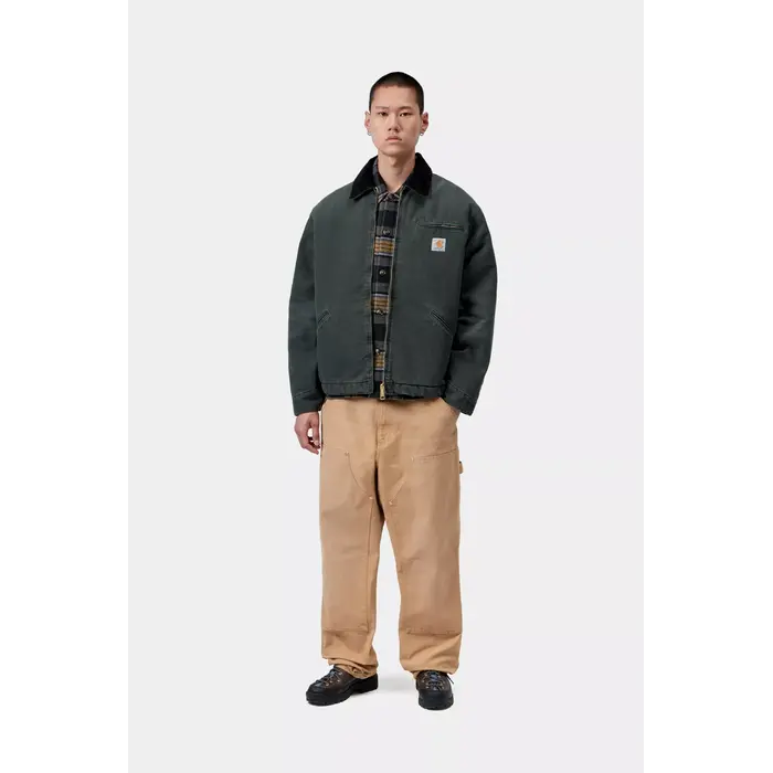 Carhartt WIP OG Detroit Jacket - Raven/Black (Stone Canvas)