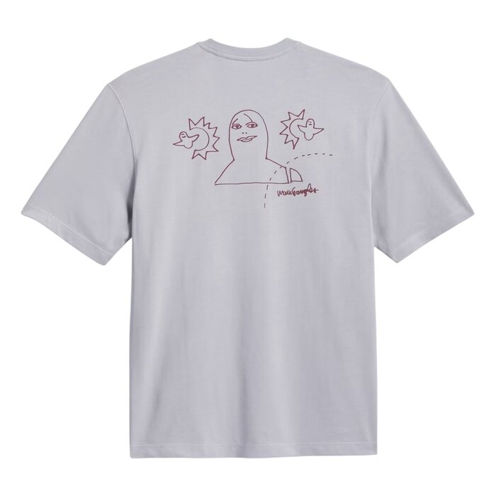 Adidas Skateboarding Gonzalez Not Amused Tee - Halo Silver/Shadow Red