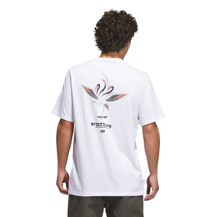 Adidas Skateboarding Temple Of Skate Crane Tee - White