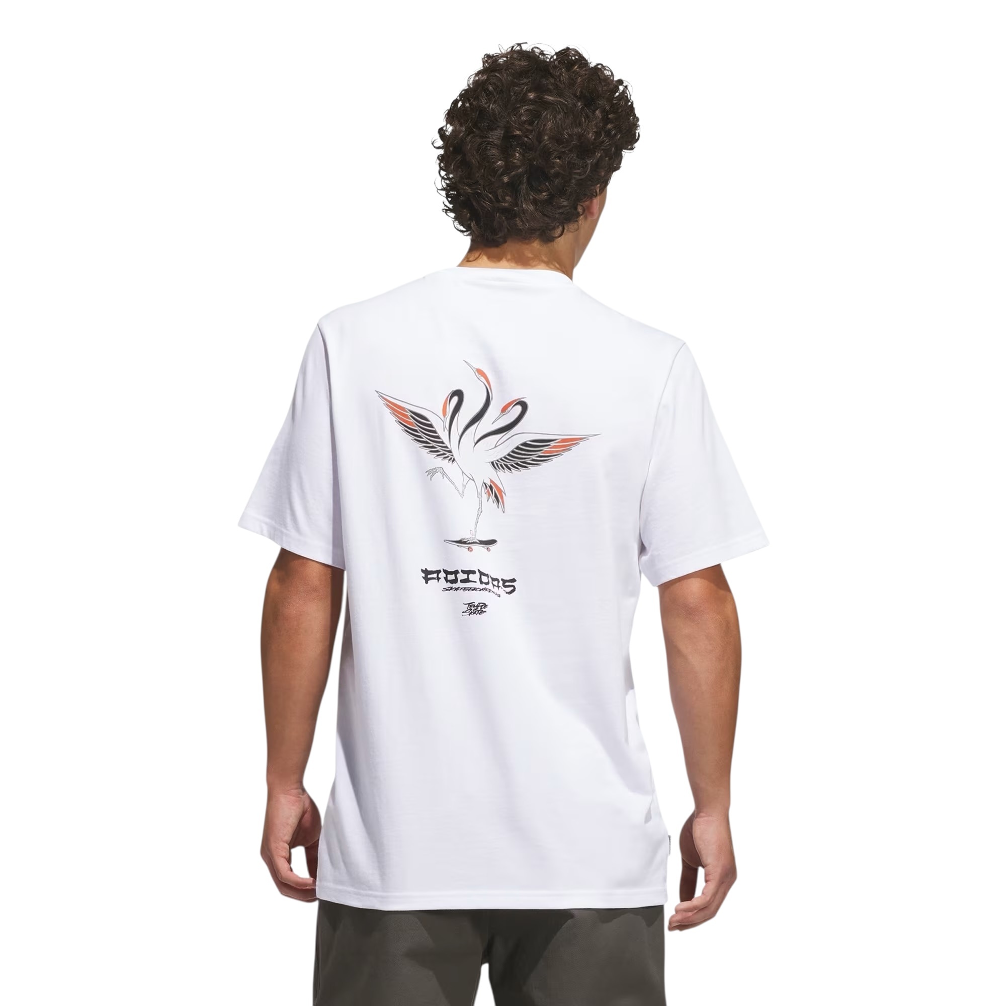 Adidas Skateboarding Temple Of Skate Crane Tee - White