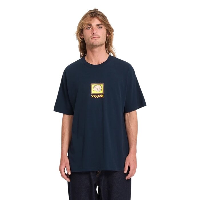 Volcom Wise Boi LSE S/S T-Shirt - Marine