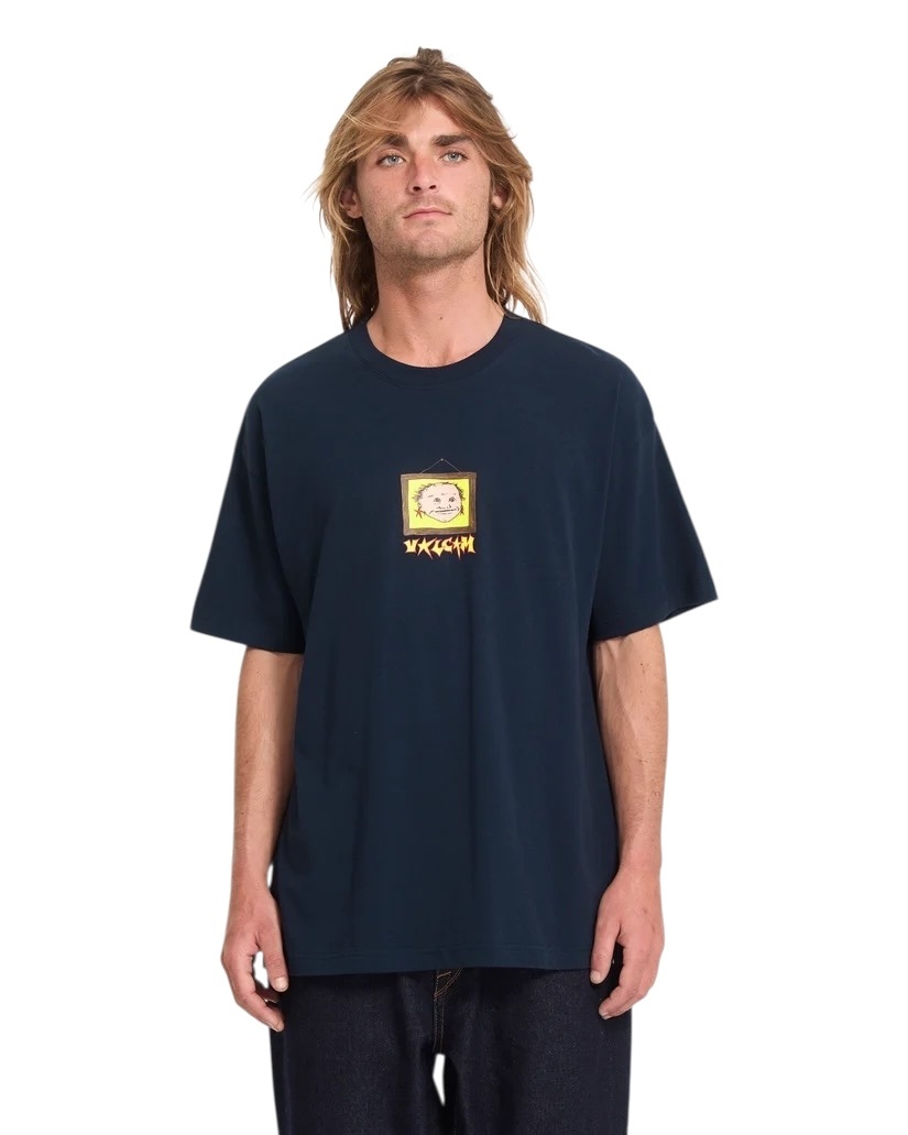 Volcom Wise Boi LSE S/S T-Shirt - Marine