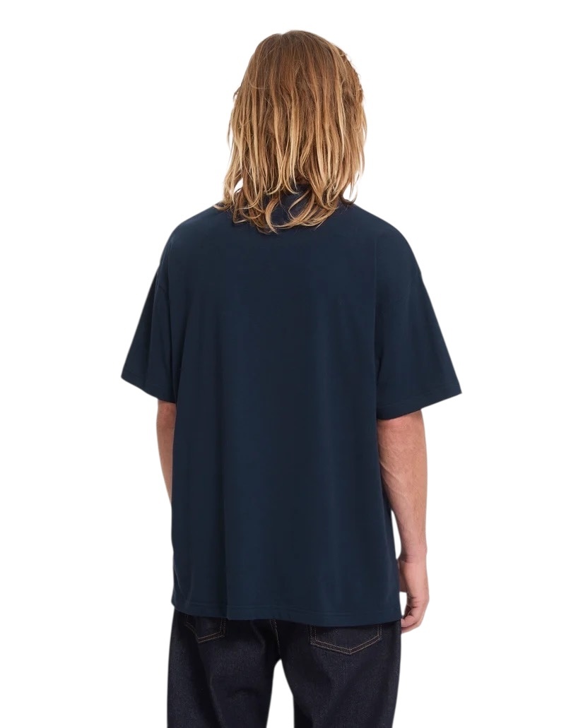 Volcom Wise Boi LSE S/S T-Shirt - Marine