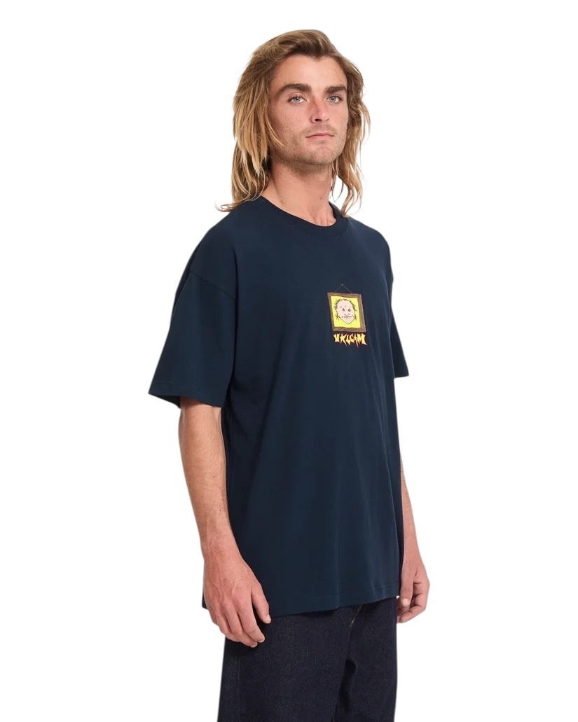 Volcom Wise Boi LSE S/S T-Shirt - Marine
