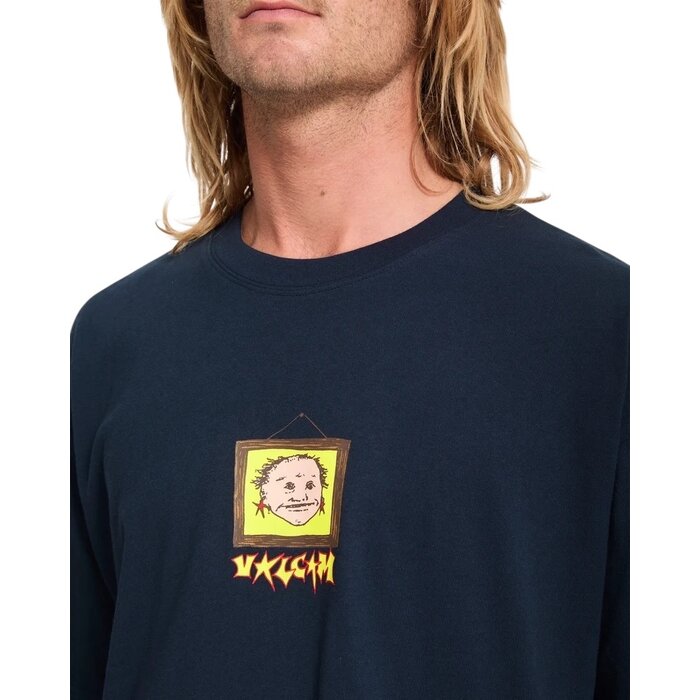 Volcom Wise Boi LSE S/S T-Shirt - Marine
