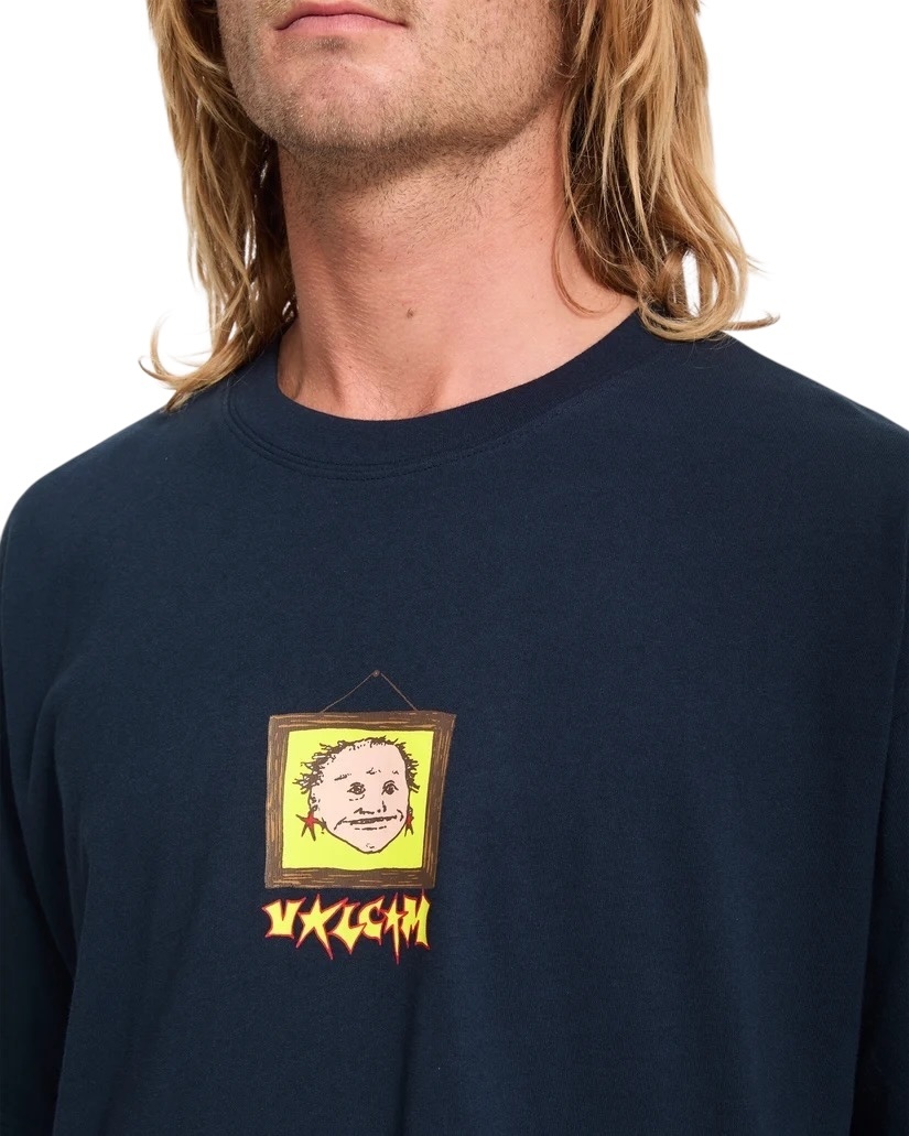 Volcom Wise Boi LSE S/S T-Shirt - Marine