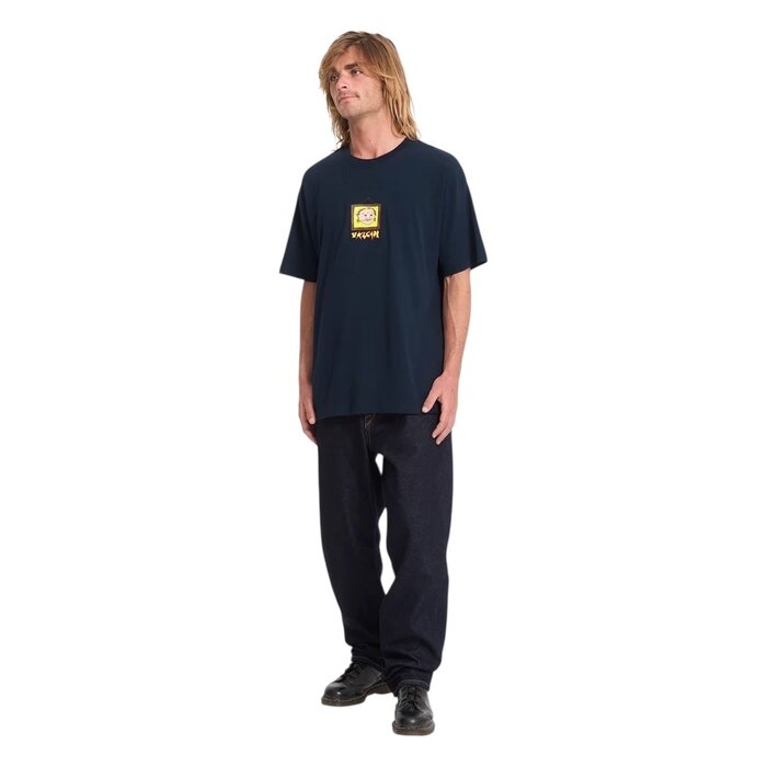 Volcom Wise Boi LSE S/S T-Shirt - Marine