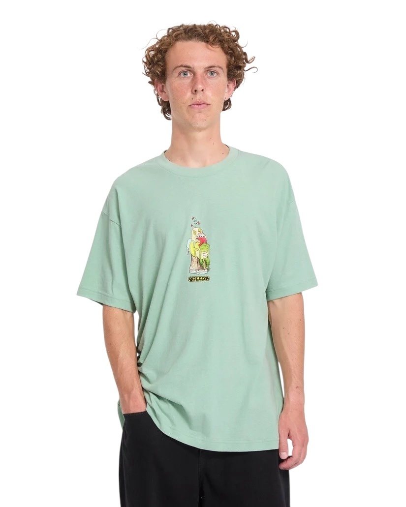 Volcom Acid Frog LSE S/S T-Shirt - Ice Green