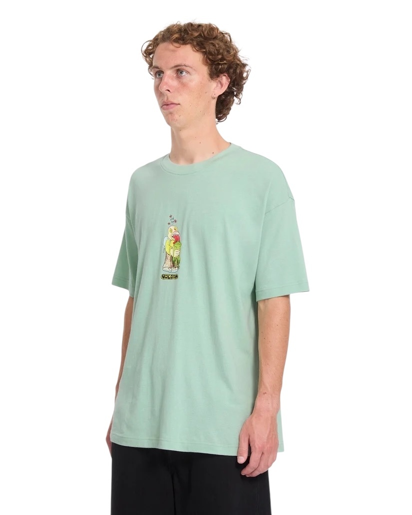 Volcom Acid Frog LSE S/S T-Shirt - Ice Green