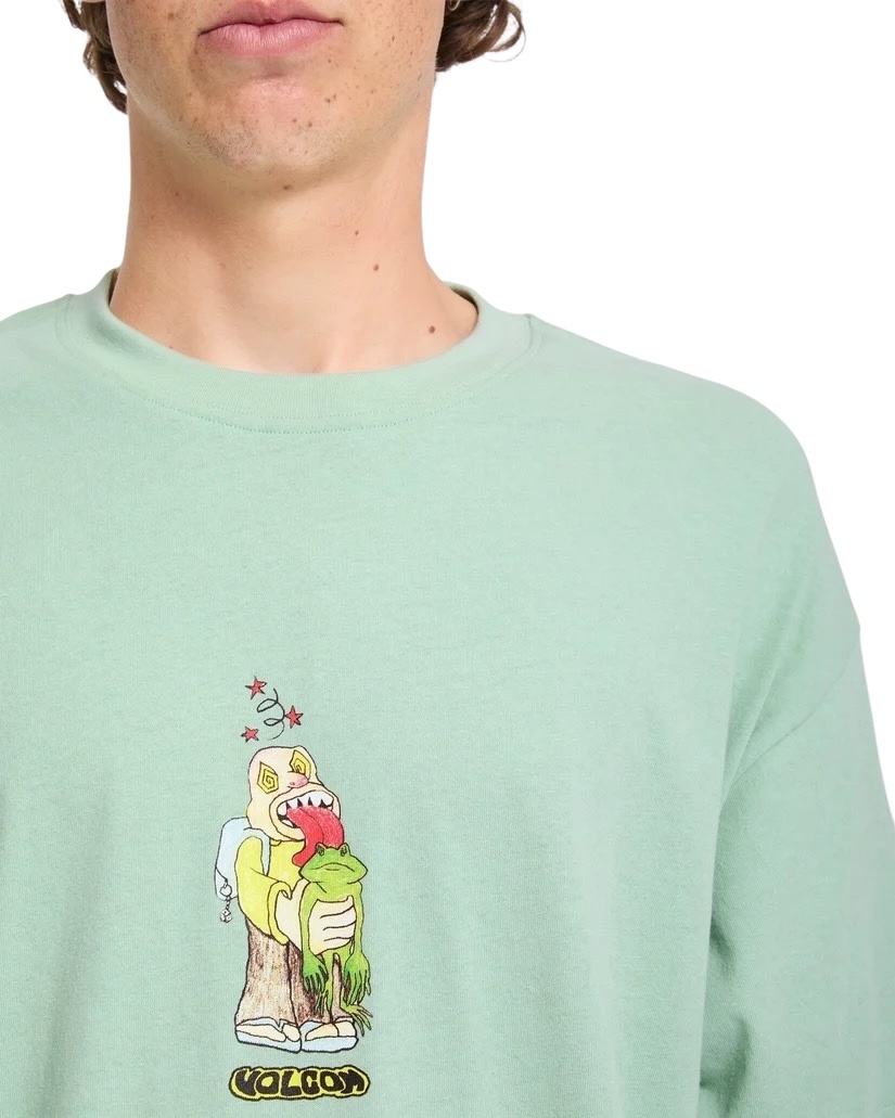 Volcom Acid Frog LSE S/S T-Shirt - Ice Green