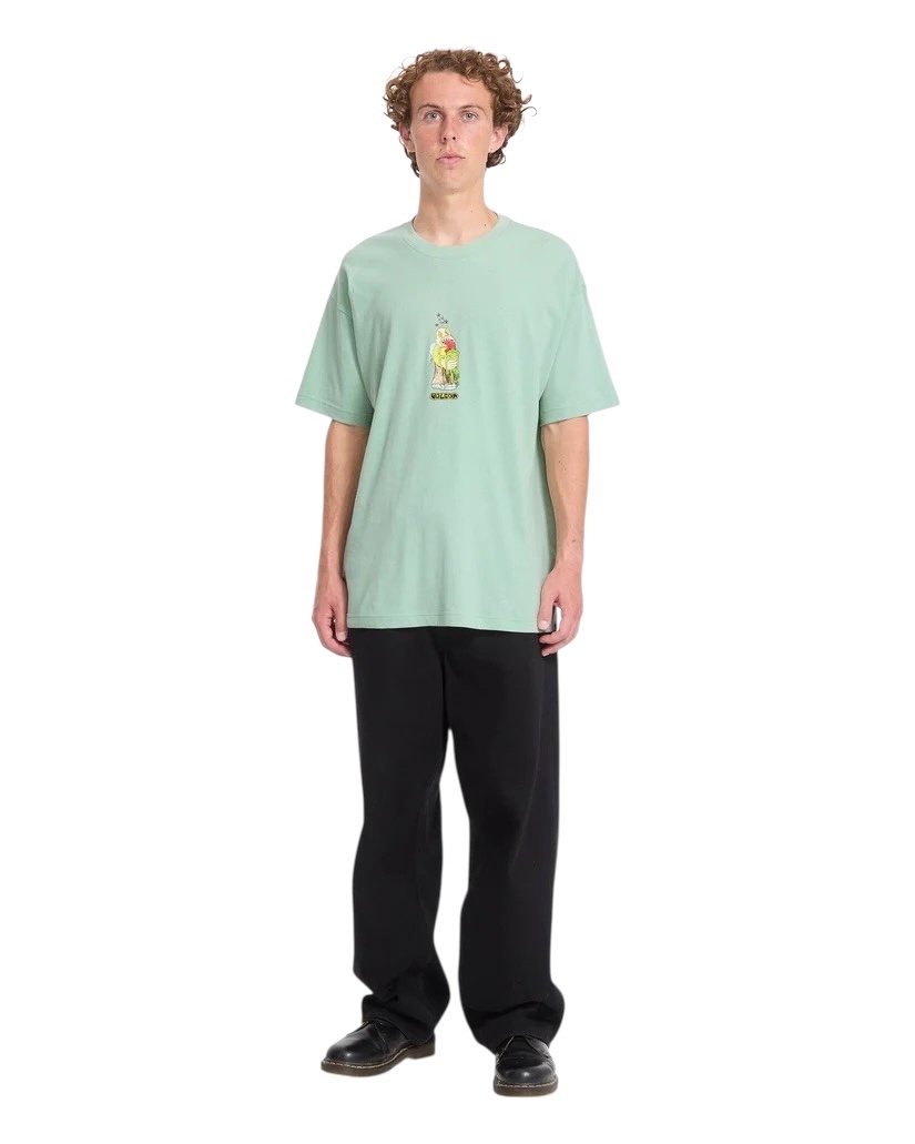 Volcom Acid Frog LSE S/S T-Shirt - Ice Green