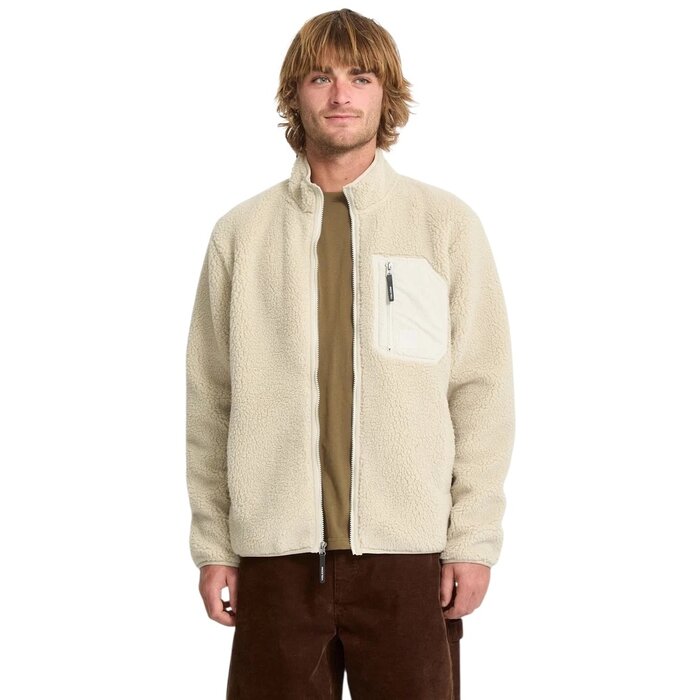 Volcom Muzzer Fuzzar Zip - Stone