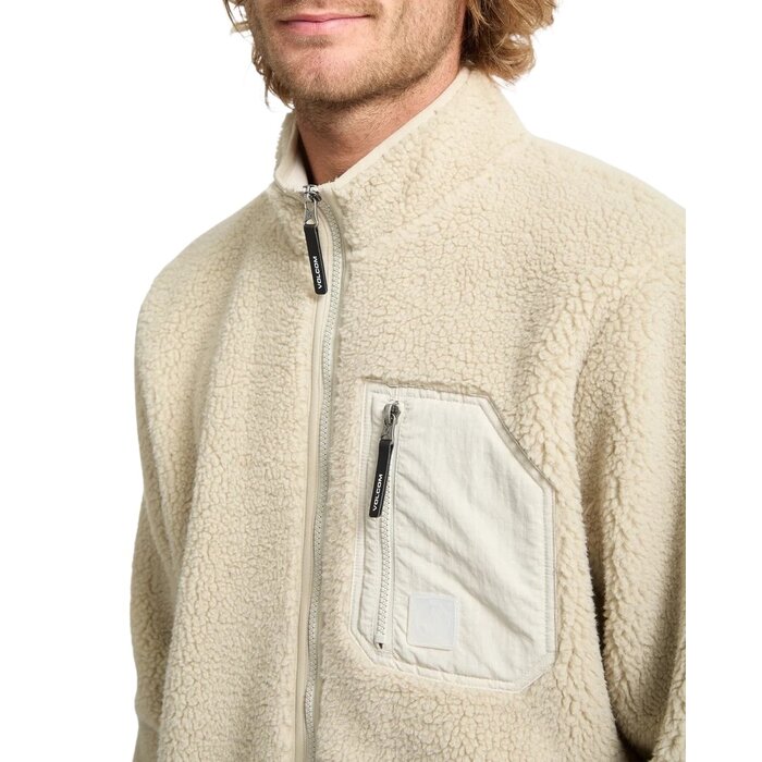 Volcom Muzzer Fuzzar Zip - Stone