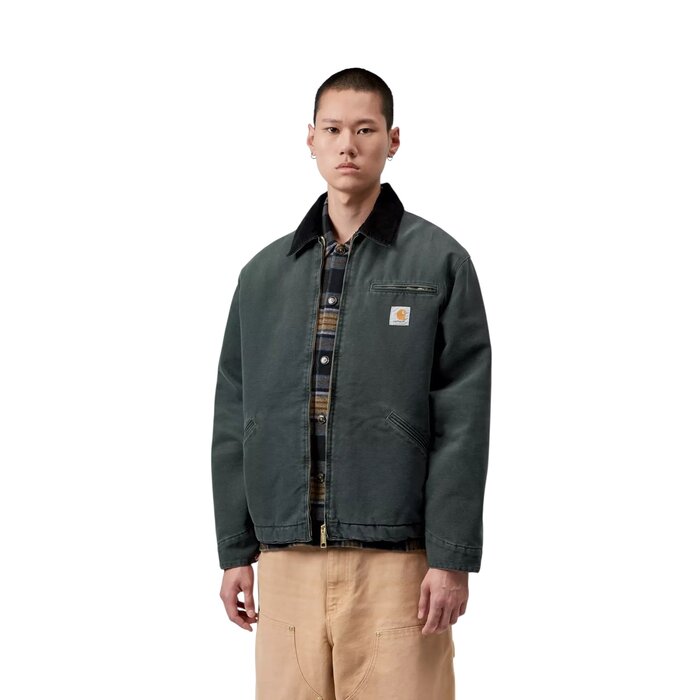 Carhartt WIP OG Detroit Jacket - Raven/Black (Stone Canvas)