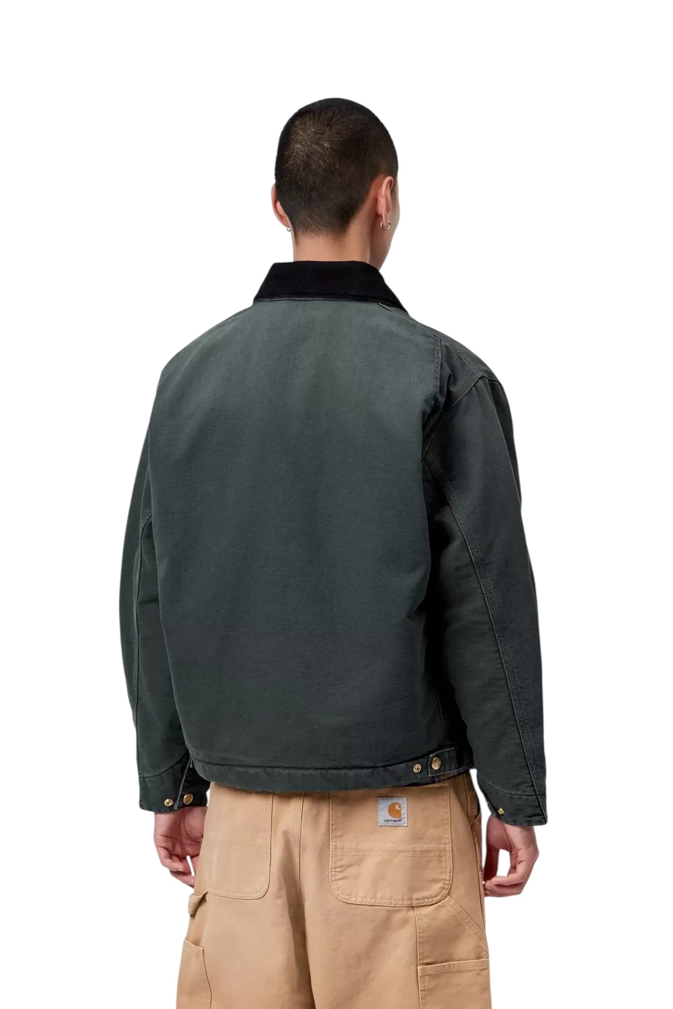 Carhartt WIP OG Detroit Jacket - Raven/Black (Stone Canvas)
