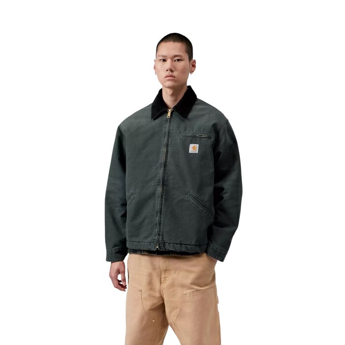 Carhartt WIP OG Detroit Jacket - Raven/Black (Stone Canvas)