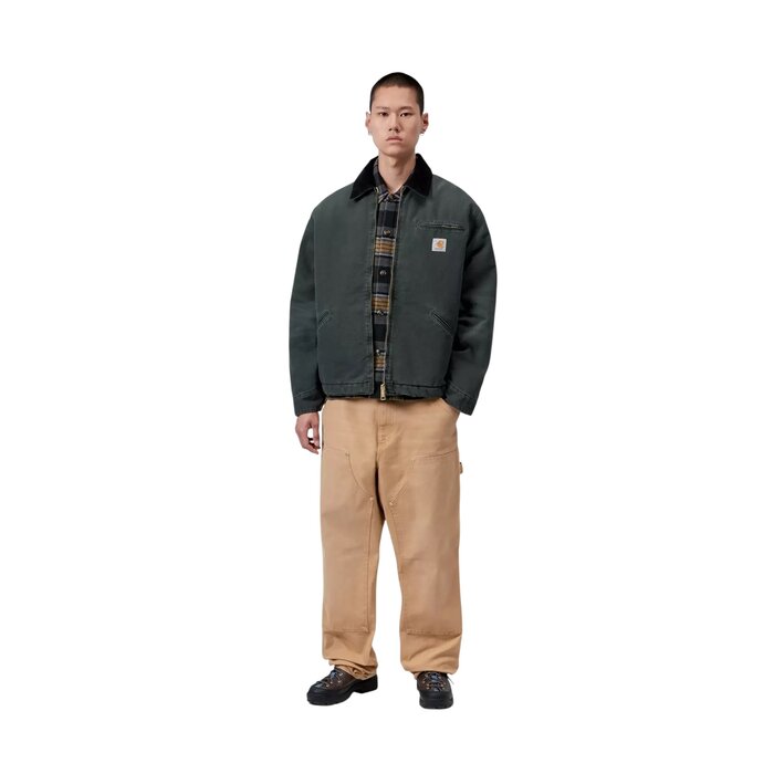 Carhartt WIP OG Detroit Jacket - Raven/Black (Stone Canvas)