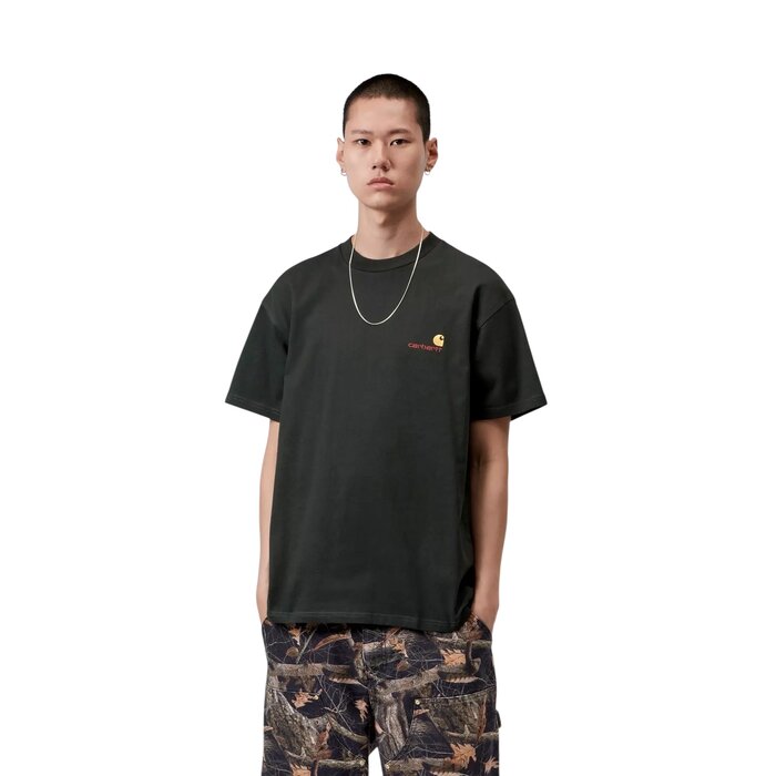 Carhartt WIP S/S American Script T-Shirt - Raven