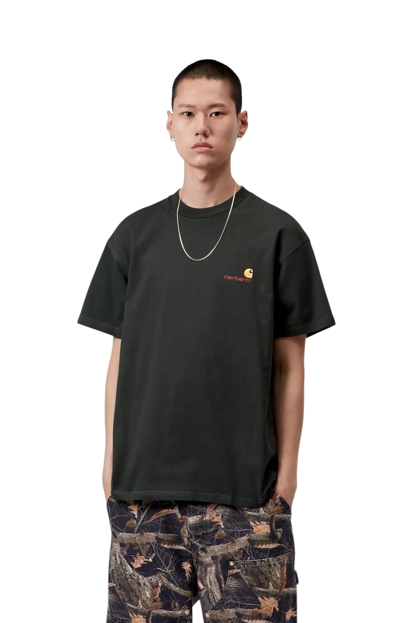 Carhartt WIP S/S American Script T-Shirt - Raven