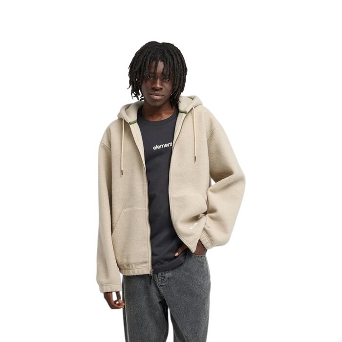 Element Sefton Full Zip Hoodie - Oatmeal Heather