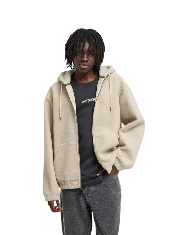 Element Sefton Full Zip Hoodie - Oatmeal Heather
