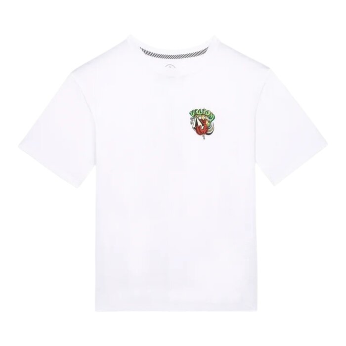 Volcom Snaky S/S T-Shirt (Youth) - White