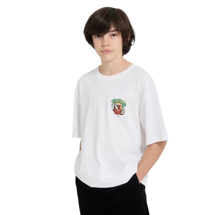 Volcom Snaky S/S T-Shirt (Youth) - White