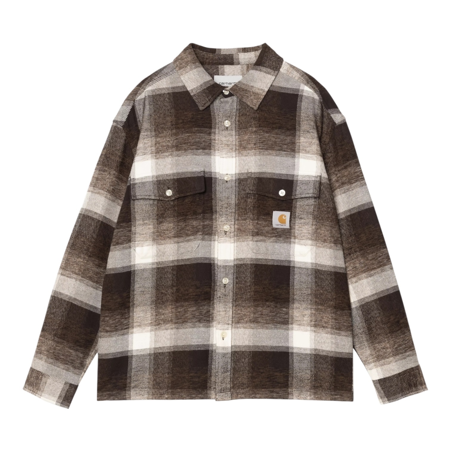 Carhartt WIP L/S Esterson Shirt - Esterson Check/Tobacco